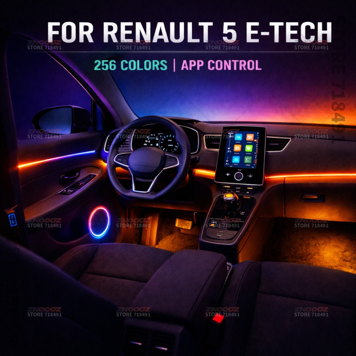 22in1 RGB Car Interior Acrylic - Tech Accessories Renault review and price