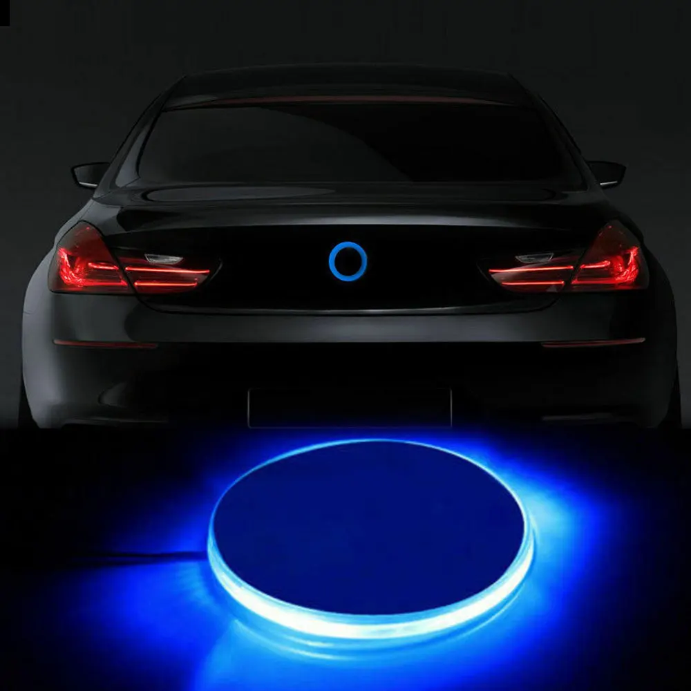 Red 82mm Badge Background LED  - Tech Accessories For Car review and price
