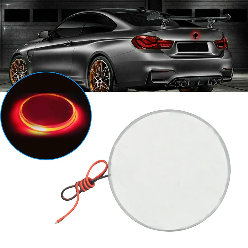 Red 82mm Badge Background LED  - Tech Accessories For Car review and price