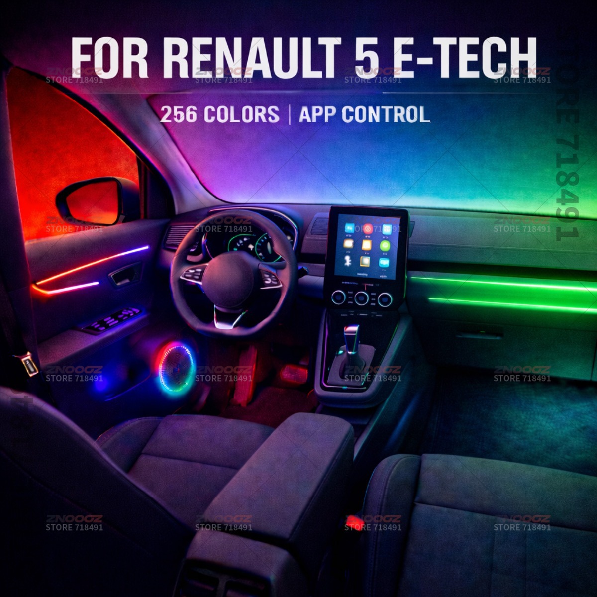 22in1 RGB Car Interior Acrylic - Tech Accessories Renault review and price