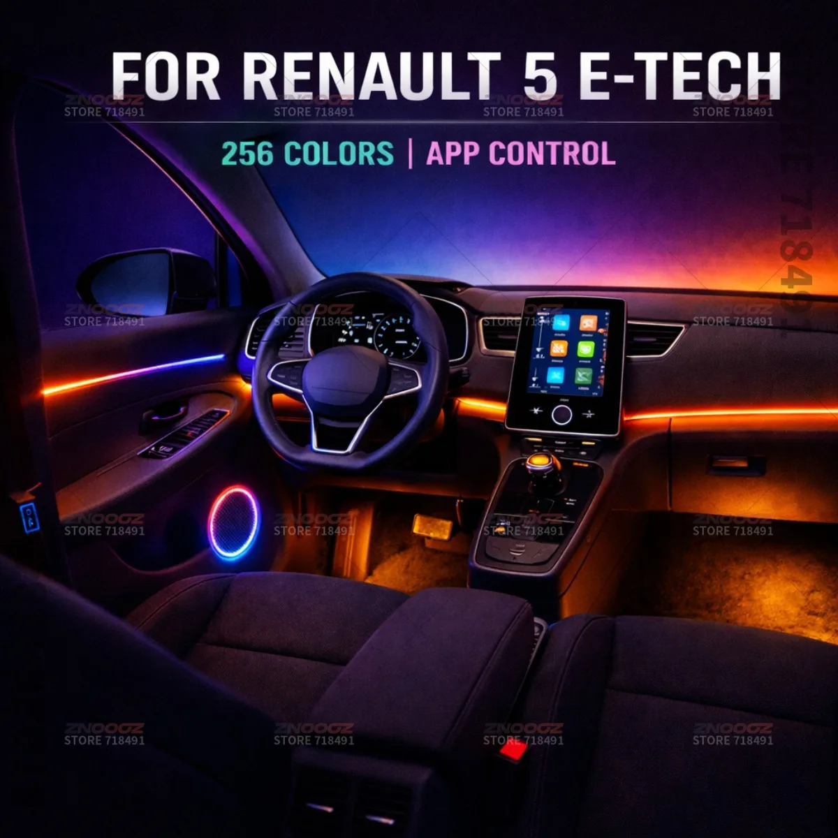 22in1 RGB Car Interior Acrylic - Tech Accessories Renault review and price